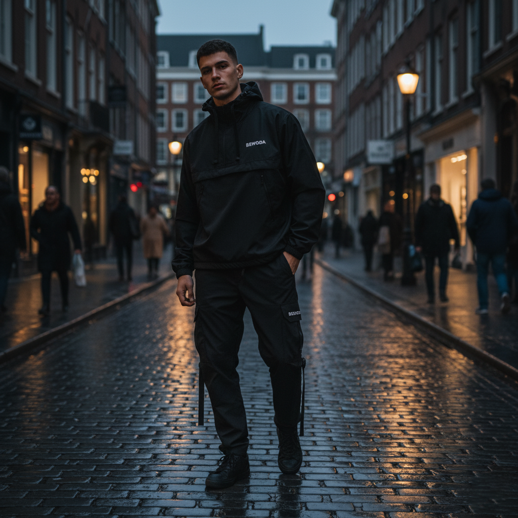 BEWODA® Technical Windbreaker Set — StormShell™ Nylon + Mesh-Lined