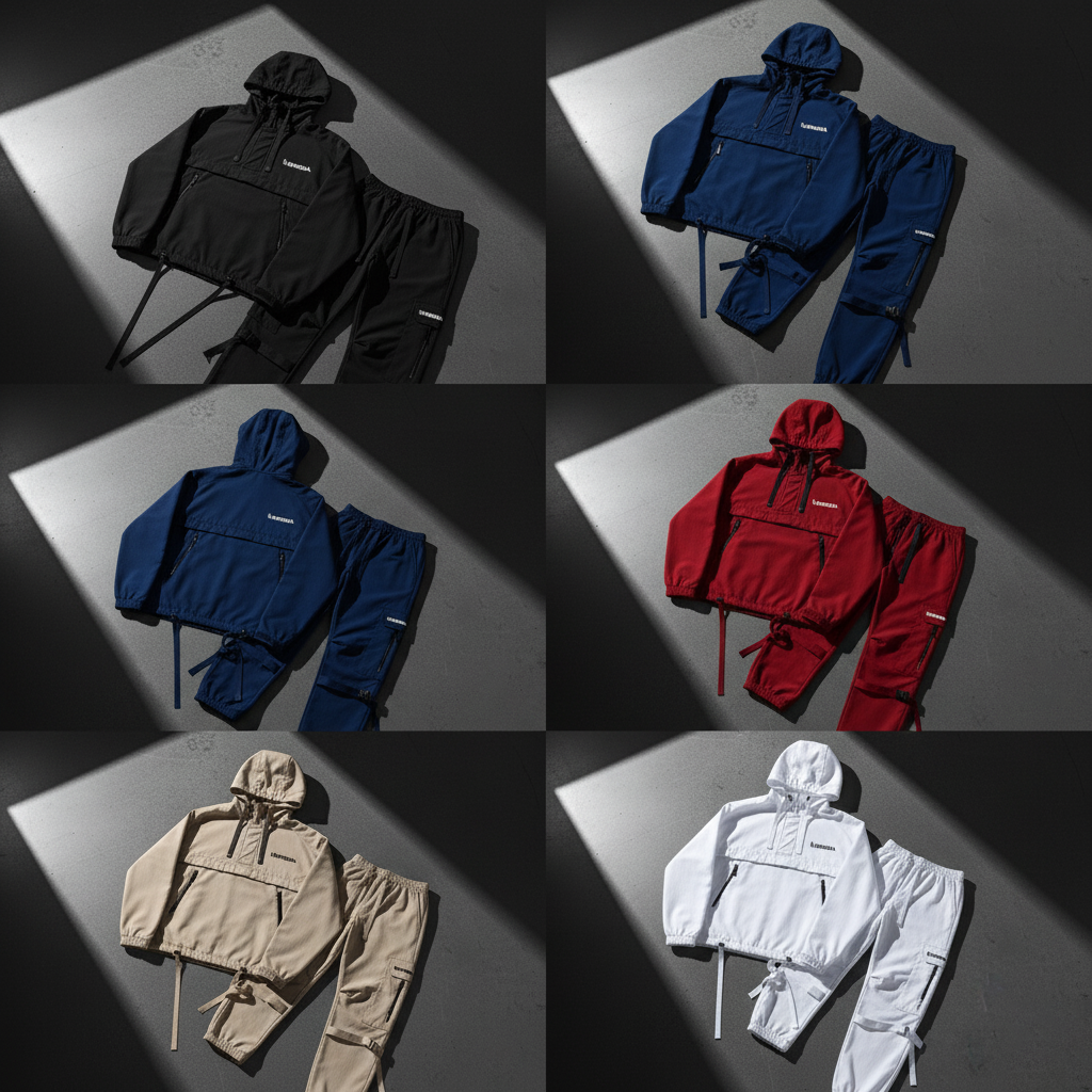 BEWODA® Technical Windbreaker Set — StormShell™ Nylon + Mesh-Lined