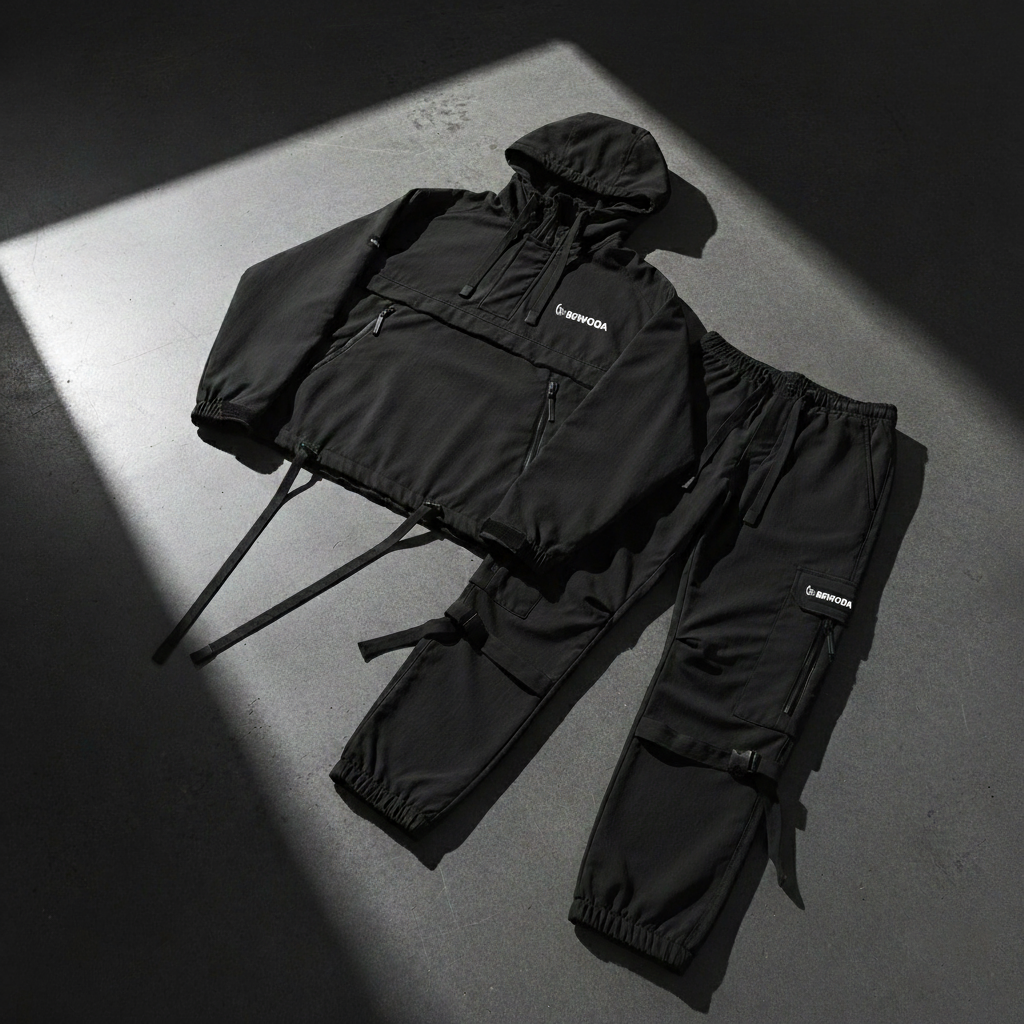 BEWODA® Technical Windbreaker Set — StormShell™ Nylon + Mesh-Lined